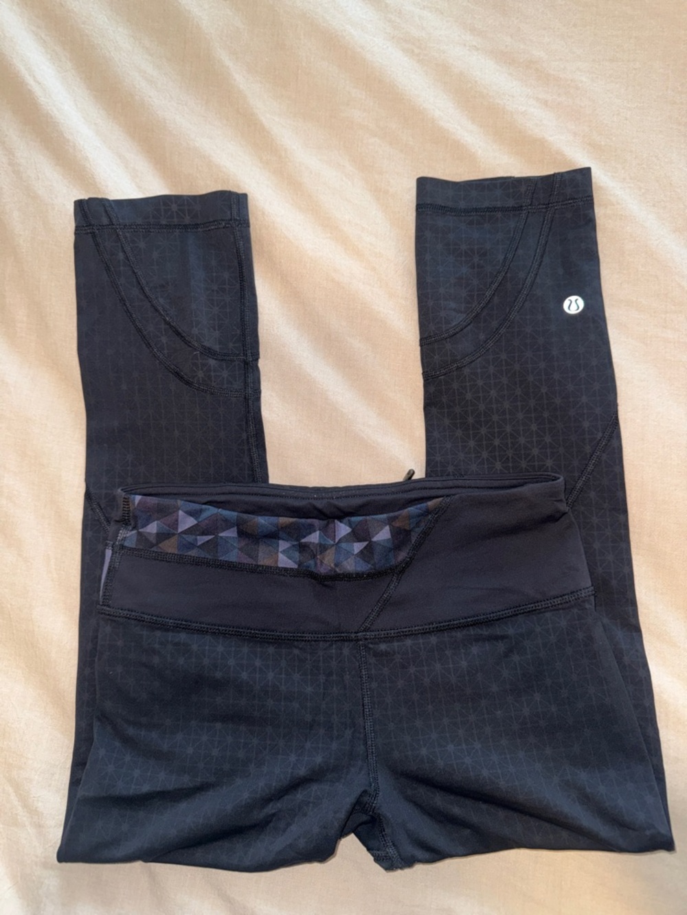 lululemon Black Cropped Leggings | Size 4